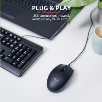 TRUST Optical BASI WIRED Maus, USB
