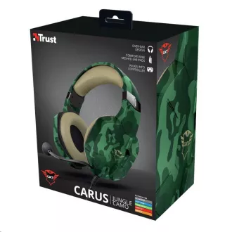 TRUST Kopfhörer GXT 323C Carus Gaming Headset, Dschungeltarn