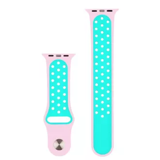 RhinoTech Sportarmband für Apple Watch 42 / 44mm Rosa-Grün RhinoTech Sportarmband für Apple Watch 42 / 44mm Rosa-Grün