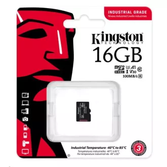Kingston 16 GB microSDHC Industrial C10 A1 pSLC-Karte Einzelpackung