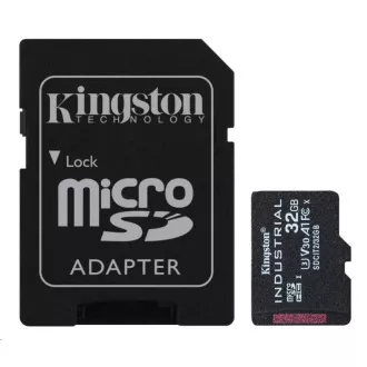 Kingston 32GB microSDHC Industrial C10 A1 pSLC-Karte + SD-Adapter
