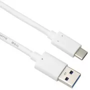 PremiumCord USB-C auf USB 3.0 A (USB 3.2 Generation 2, 3A, 10Gbit/s) 1m, weiß