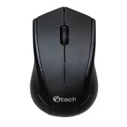 C-TECH Maus WLM-07, kabellos, 1200DPI, 3 Tasten, USB-Nano-Empfänger, schwarz