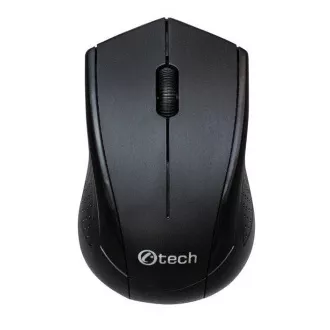 C-TECH Maus WLM-07, kabellos, 1200DPI, 3 Tasten, USB-Nano-Empfänger, schwarz