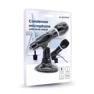 GEMBIRD Tischmikrofon MIC-D-04, HQ, schwarz