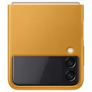 Samsung Leder Backcover EF-VF711LYE für Galaxy Z Flip3, gelb
