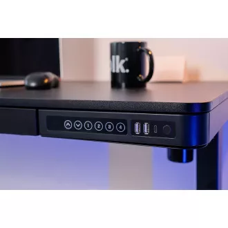 Delso WORKSTATION Elektrisch höhenverstellbarer Tisch schwarz