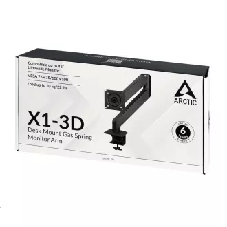 ARCTIC Monitorhalter X1-3D, Stahl, mattschwarz ARCTIC Monitorhalter X1-3D, Stahl, mattschwarz