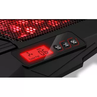 CONNECT IT FrostWind Kühlkissen unter Laptop mit roter Hintergrundbeleuchtung, schwarz CONNECT IT FrostWind Kühlkissen unter Laptop mit roter Hintergrundbeleuchtung, schwarz