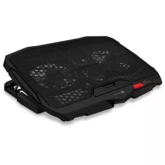 CONNECT IT FrostWind Kühlkissen unter Laptop mit roter Hintergrundbeleuchtung, schwarz CONNECT IT FrostWind Kühlkissen unter Laptop mit roter Hintergrundbeleuchtung, schwarz