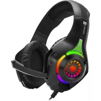 CONNECT IT BIOHAZARD Gaming-Kopfhörer mit Mikrofon, 1xKlinke + USB, schwarz