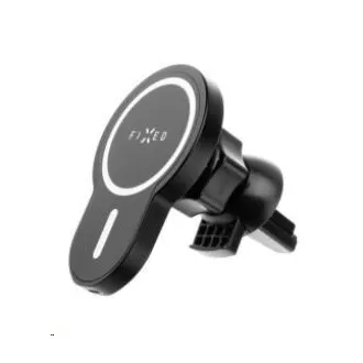 FIXED MagClick Autohalterung mit kabellosem Laden, 15W, USB-C, schwarz