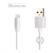 FIXED Daten- und Ladekabel, USB-A -> Lightning (MFI), 20 W, Länge 1 m, weiß