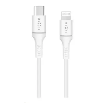 FIXED Daten- und Ladekabel, USB-C -> Lightning (MFI), PD-Unterstützung, 60 W, Länge 2 m, weiß