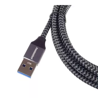 PREMIUMCORD USB-C auf USB 3.0 A Kabel (USB 3.1 Generation 1, 3A, 5Gbit/s) 0, 5m Geflecht
