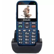 EVOLVEO EasyPhone XG, Seniorenhandy mit Ladestation, blau