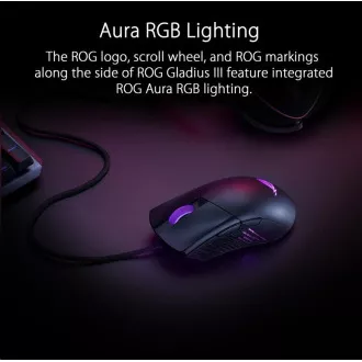 ASUS-Maus ROG GLADIUS III (P514), USB, schwarz