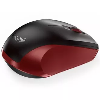 GENIUS Maus NX-8006S / 1600 dpi / kabellos / lautlos / schwarz-rot