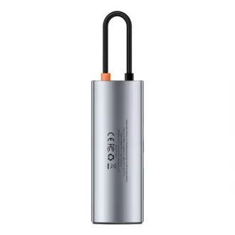 Baseus Metal Gleam Series 7in1 HUB Typ-C (USB-C PD 100W, USB-C, 2* USB 3.0, HDMI, SD TF Anschluss) grau Baseus Metal Gleam Series 7in1 HUB Typ-C (USB-C PD 100W, USB-C, 2* USB 3.0, HDMI, SD TF Anschluss) grau