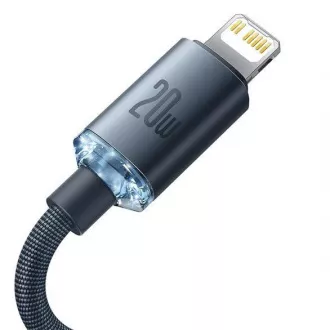Baseus Crystal Shine Series USB-C/Lightning 20W 2m Lade-/Datenkabel, schwarz