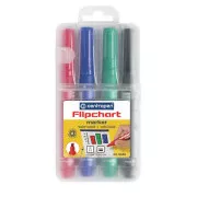Marker Centropen 8560/4 für Flipchart 4 Farben Keilspitze 1-4,6 mm