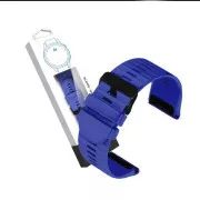 RhinoTech Armband für Garmin QuickFit Silikon Outdoor 22mm dunkelblau