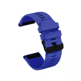 RhinoTech Armband für Garmin QuickFit Silikon Outdoor 22mm dunkelblau