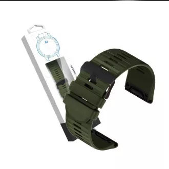 RhinoTech Armband für Garmin QuickFit Silikon Outdoor 26mm dunkelgrün