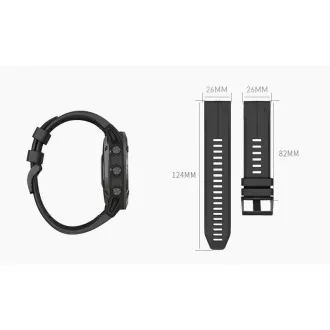 RhinoTech Armband für Garmin QuickFit Silikon Outdoor 26mm dunkelgrün