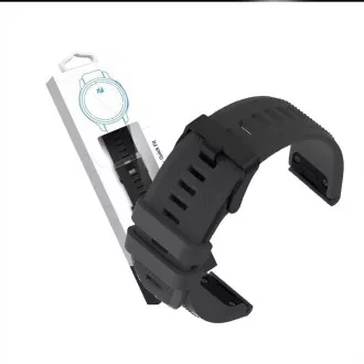 RhinoTech Armband für Garmin QuickFit Sport Silikon 22mm schwarz