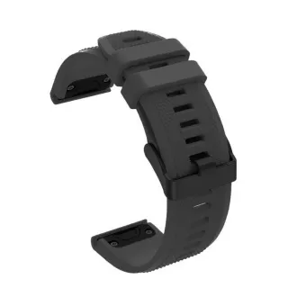 RhinoTech Armband für Garmin QuickFit Sport Silikon 22mm schwarz