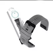 RhinoTech Armband für Garmin QuickFit Sport Silikon 22mm grau