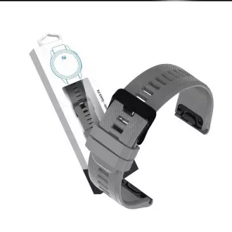RhinoTech Armband für Garmin QuickFit Sport Silikon 22mm grau