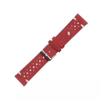 RhinoTech Universal-Echtleder-Schnellspanngurt 18mm, rot