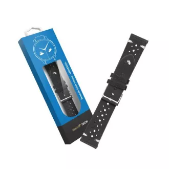 RhinoTech Universalgurt Echtes Leder Schnellspanner 18mm schwarz