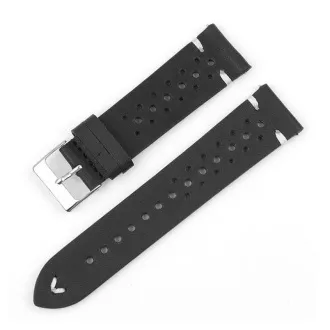 RhinoTech Universalgurt Echtes Leder Schnellspanner 18mm schwarz
