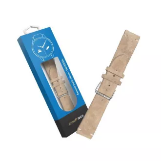 RhinoTech Universalband Echtes Wildleder Schnellspanner 22mm beige RhinoTech Universalband Echtes Wildleder Schnellspanner 22mm beige