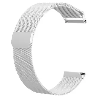 RhinoTech Universalband Milanese Spannung Quick Release 22mm Silber