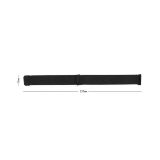 RhinoTech Universalband Milanese Spannung Quick Release 22mm Silber