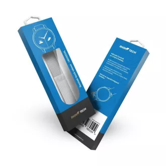 RhinoTech Universalband Milanese Spannung Quick Release 22mm Silber