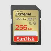 SanDisk SDXC-Karte 256GB Extreme (190 MB/s Klasse 10, UHS-I U3 V30) - Unverpackt
