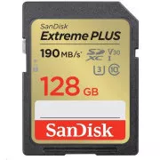 SanDisk SDXC-Karte 128GB Extreme PLUS (190 MB/s Klasse 10, UHS-I U3 V30)