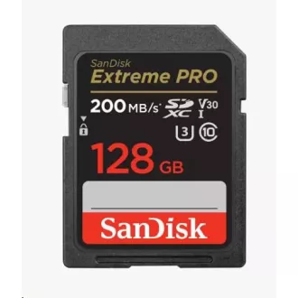 SanDisk SDXC-Karte 128GB Extreme PRO (200 MB/s Klasse 10, UHS-I U3 V30)