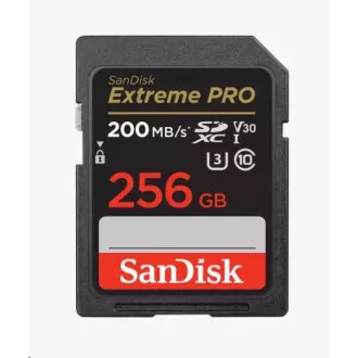 SanDisk SDXC-Karte 256GB Extreme PRO (200 MB/s Klasse 10, UHS-I U3 V30)