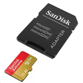SanDisk micro SDXC Karte 512GB Extreme (190 MB/s Klasse 10, UHS-I U3 V30)   Adapter