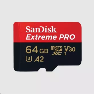 SanDisk micro SDXC Karte 64GB Extreme PRO (200 MB/s Klasse 10, UHS-I U3 V30) Adapter SanDisk micro SDXC Karte 64GB Extreme PRO (200 MB/s Klasse 10, UHS-I U3 V30) Adapter