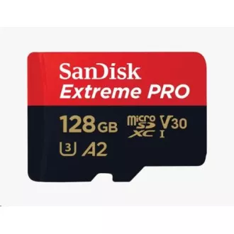 SanDisk micro SDXC Karte 128GB Extreme PRO (200 MB/s Klasse 10, UHS-I U3 V30) Adapter SanDisk micro SDXC Karte 128GB Extreme PRO (200 MB/s Klasse 10, UHS-I U3 V30) Adapter