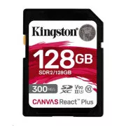 Kingston 128GB Canvas React Plus SDXC UHS-II 300R/260W U3 V90 für Full HD/4K/8K