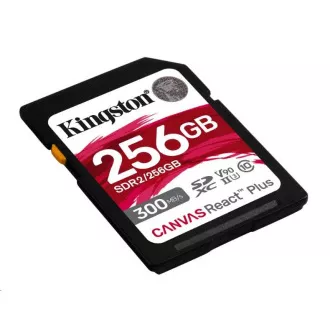 Kingston 256GB Canvas React Plus SDXC UHS-II 300R/260W U3 V90 für Full HD/4K/8K