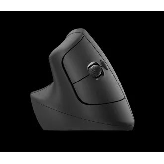 Logitech Lift Vertical Ergonomic Mouse for Business, Linkshänder, 2.4GHZ/BT, graphit/schwarz